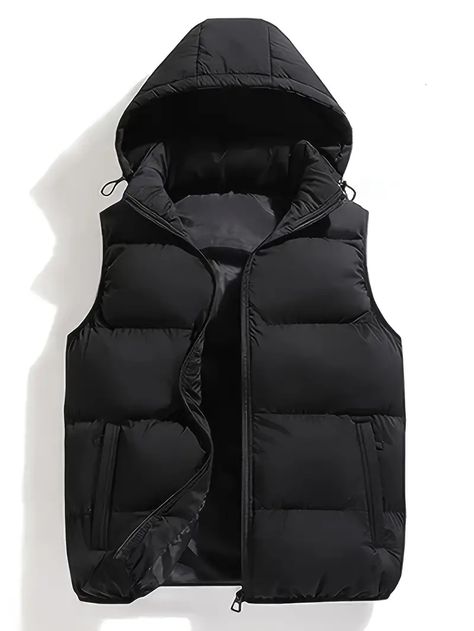 Sleeveless Vest Jacket, Plus Size Vests, Chaleco Casual, Utility Vest, Winter Vest, Cotton Vest, Hooded Vest, Vests Mens, Vest Coat