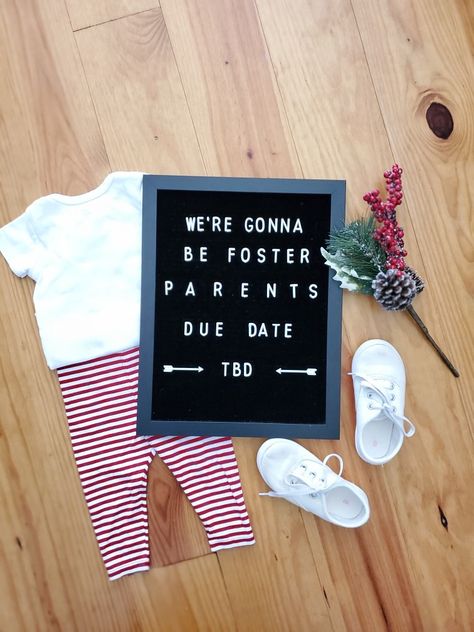 Fostering Announcement Photo Shoot, We Are Fostering Announcement, Cute Adoption Announcement, Foster Parenting Announcement, Foster Announcement Ideas, Foster Parent Announcement Photo Shoot, Foster Care Announcement Ideas, We Are Adopting Announcement, Fostering Announcement