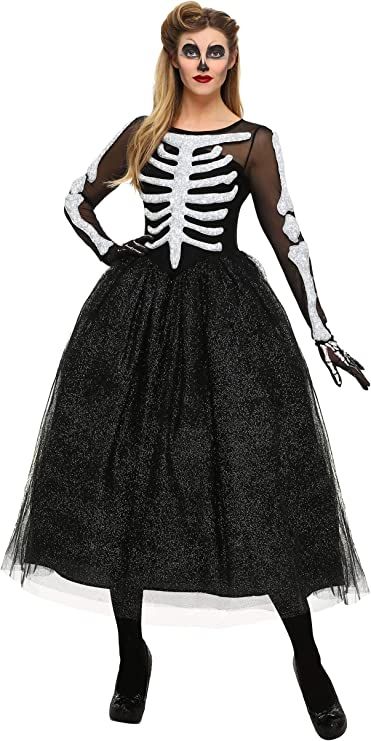 Skeleton Costume Women, Skeleton Queen, Masquerade Dress, Skeleton Dress, Women Skeleton, Princess Halloween Costume, Halloween Costumes For Women, Plus Size Costume, Plus Size Halloween Costume