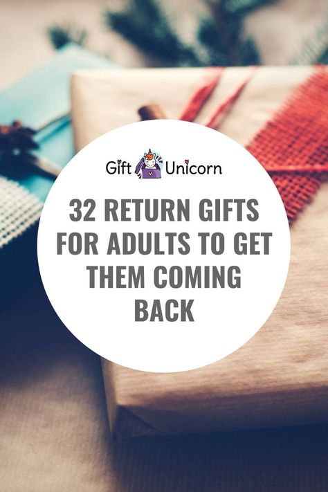 Searching for a way to thank your guests for attending an event, but stumped about what to give them? We compiled a list of the perfect favors to show your gratitude for your attendees so you can focus on planning a seamless event. Check one thing off your to-do list and snag some of these return gifts for adults. #returngifts #partyfavors Return Gifts For Adults Birthdays, Birthday Return Gift Ideas For Adults, Return Gifts For Birthday Party, Birthday Gifts For Guests, Gifts For Guests Birthday, Return Gifts For Birthday, Birthday Party Return Gifts, Birthday Return Gifts, End Of Year Party