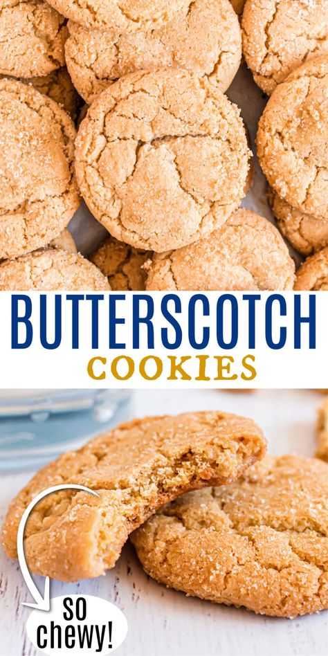 Cookies With Butterscotch Chips, Recipe For Cookies, Butterscotch Cookies Recipes, Butterscotch Recipes, Macadamia Cookies, Butterscotch Cookies, Shugary Sweets, Frozen Cookies, Lost 100 Pounds