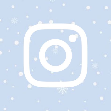 Winter App Icons Aesthetic, Snow App Icon, Winter App Icons, Winter Aesthetic Icons For Apps, Icy Blue App Icons, Winter App Icons Aesthetic Blue, Winter App, Facebook Icons, Winter Instagram