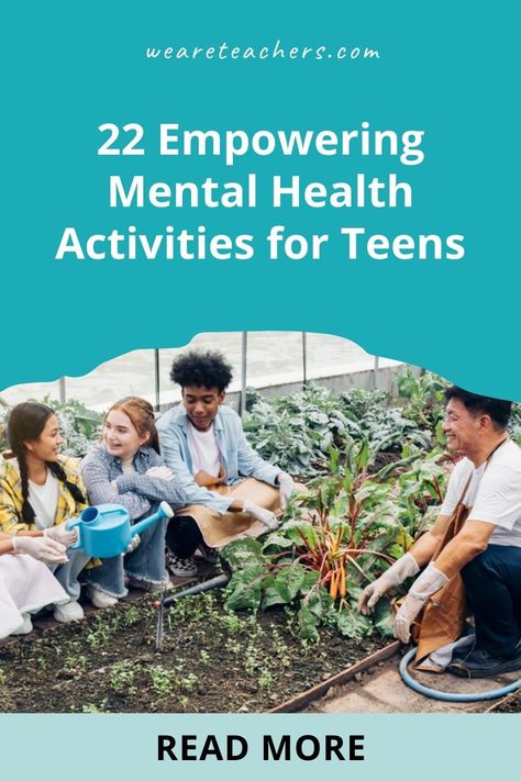 Looking for ways to support your teenage students' social-emotional well-being? Try these mental health activities for teens . School Wellness, Wellbeing Activities, Social Emotional Learning Lessons, High School Activities, Mental Health Activities, Wellness Activities, Health Activities, Mental Health Crisis