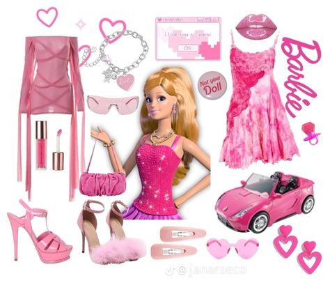 Polly Pocket Aesthetic Outfits, Cartoon Inspired Outfits, Polly Pocket Aesthetic, Pocket Aesthetic, Barbie Themed Outfits, Outfit Barbie, Barbie Halloween Costume, Barbie Theme Party, Barbie Halloween