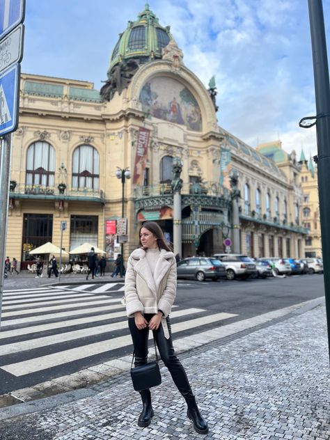 #city #prague #czech #girl #czechrepublic Prague Czech Republic Outfit, Prague Girls, Czech Girl, Europe Winter, Prague Czech Republic, Prague Czech, Prague, Czech Republic, Collage