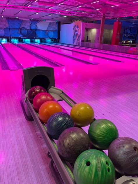 #bowling #night #birthday #games #bowlingnight Glow Bowling Party Ideas, Arcade Ideas, Cosmic Bowling, Bowling Night, Fun Bowling, Elsie Silver, Bowling League, Online Scrapbook, Bowling Games