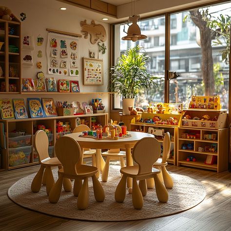 Kids Toddler Children Baby Activity Wooden Tables Learning Desk Kids Study Table And Chair Set School Children Furniture Sets Desk Kids, Activity Chair, Study Table And Chair, Children Furniture, Kids Study Table, Basement Playroom, Chair And Table, Baby Activity, Play School