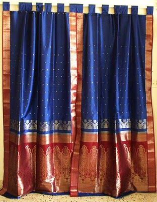 sari curtains Mehandi Function, Sari Curtains, Puja Ghar, Girl Curtains, Curtains Style, Indian Curtains, Home Lanterns, Decoration Pieces, Diy Diwali Decorations