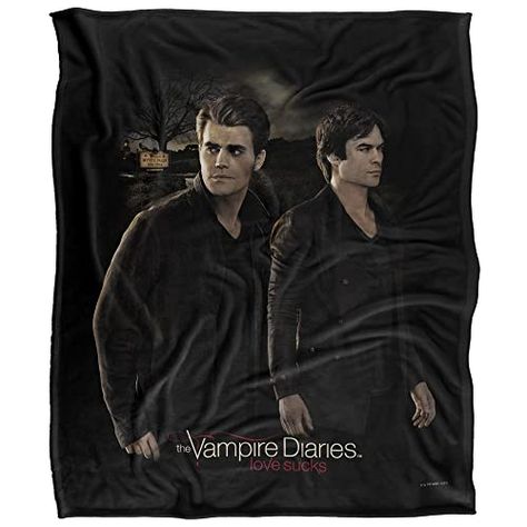 Vampire Diaries Brothers Officially Licensed Silky Touch Super Soft Throw Blanket 50" x 60" Soft Throw Blanket, Vampire Diaries, Fleece Fabric, Blankets, Throw Blanket, Design