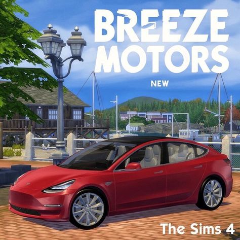 The Sims 4 Cars by Breeze Motors. Best Cars for The Sims 4. High Quality cars for The Sims 4. Sims 4 Tesla, Sims 4 Cars, Best Cars, Tesla Model 3, Tesla Model, The Sims 4, Electric Cars, All Inclusive, The Sims