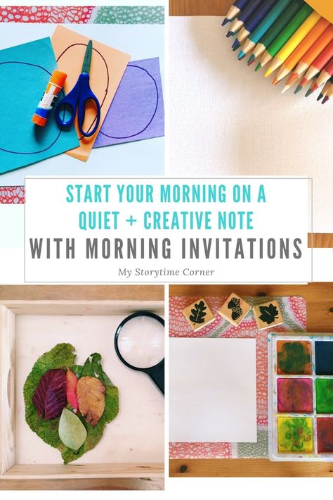 30+ Morning Invitation Ideas to start your day on a creative note Morning Invitation, Playdoh Creations, Morning Sounds, Morning Boxes, Morning Activities, Not A Morning Person, Activity Box, Homeschool Inspiration, Art Invitation