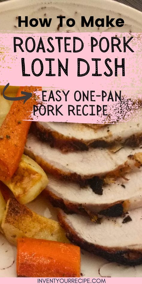 Roasted Pork Loin. Boneless pork loin roasted seasoned with salt, black pepper, garlic powder, onion powder, and oregano and baked alongside potatoes and carrots. pork loin roast recipes oven baked | pork loin roast recipes oven easy Baked Pork Loin Roast, Roast Recipes Oven, Oven Baked Pork Loin, Easy Pork Loin Recipes, Oven Roasted Pork Loin, Boneless Pork Loin Recipes, Pork Loin Oven, Pork Loin Recipes Oven, Baked Pork Loin