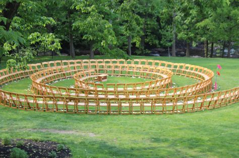 Moonstone Manor PA Spiral Wedding seating Spiral Wedding Seating, Moonstone Manor, Wedding Ceremony Seating, Stadium Seat, Lancaster County Pa, Seating Ideas, Ceremony Seating, June Wedding, Lancaster County