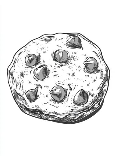 ↑↑↑ Larger size on website 🔸 A detailed black and white drawing of a round chocolate chip cookie. The cookie is textured with vis 🔸 From Midjourney AI Image Cookie Sketch, White Drawing, Drawing Inspo, Black And White Drawing, Chocolate Chip Cookie, Chocolate Chips, Chocolate Chip Cookies, Chocolate Chip, Art Images