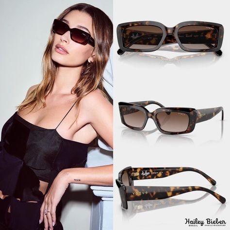 Vogue Sunglasses Women, Hailey Bieber Sunglasses, Eye Accessories, Vogue Sunglasses, Boutique Ideas, Vogue Eyewear, Beautiful Inside And Out, Hailey Baldwin, Minimal Jewelry