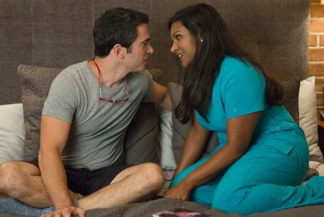 THE MINDY PROJECT:  Mindy (Mindy Kaling, R) and Danny (Chris Messina, L) spend time together in the "We're A Couple Now, Haters" season premiere episode of THE MINDY PROJECT airing Tuesday, Sept. 16 (9:30-10:00 PM ET/PT) on FOX.  ©2014 Fox Broadcasting Co.  Cr:  Isabella Vosmikova/FOX Vicky Christina Barcelona, Chris Messina, Mindy Project, Fall Tv, The Mindy Project, Mindy Kaling, Tv Couples, Flirting Moves, New Netflix