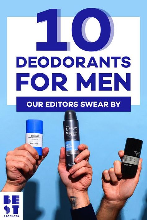 We spent over 1,000 testing the best men's deodorants. #grooming #deodorant #men Best Mens Deodorant, Best Men Deodorant, Man Tips, Dove Deodorant, Deodorant For Men, Seduce Women, Dove Men Care, Men Tips, Mens Fashion Work