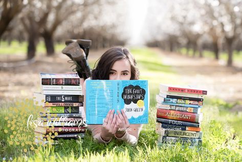 Book Poses, Senior Pictures Books, Graduation Pictures High School, Senior Year Pictures, Lisa Williams, Senior Photoshoot Poses, Graduation Pics, The More The Merrier, High School Senior Pictures