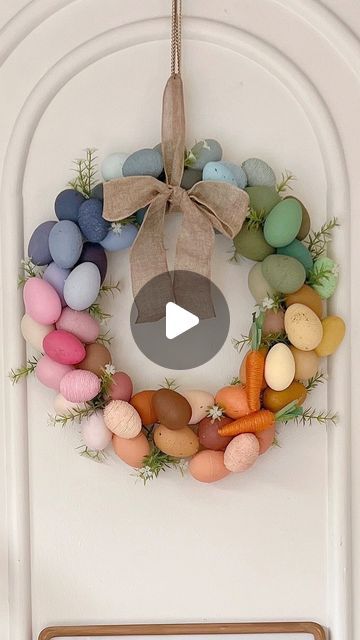 Cyn Stiller on Instagram: "Link In Bio | I made this Easter Wreath and I think it came out so cute! I was able to get everything I needed at @DollarTree and the best part, it didn’t break the bank. Here are all the steps it took to make it. I really love all the different textures of eggs and the tiny little carrots. What do you guys think?

Show off your Dollar Tree makes using #SpringCraftingWithDollarTree

#DollarTreePartner #DollarTree #CraftingWithDollarTree" Instagram Link In Bio, Instagram Link, Easter Wreath, Different Textures, Easter Wreaths, The Bank, Dollar Tree, Coming Out, Carrots