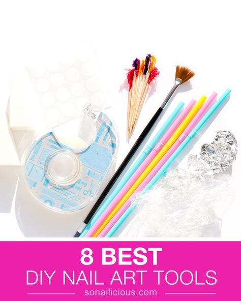 The best DIY nail art tools Nail Design Tools, Diy Nail Art Tools, Nail Hacks, Easter Nail Art, Dot Nail Art, Art Essentials, Nail Art At Home, Simple Nail Art Designs, Diy Nail Designs