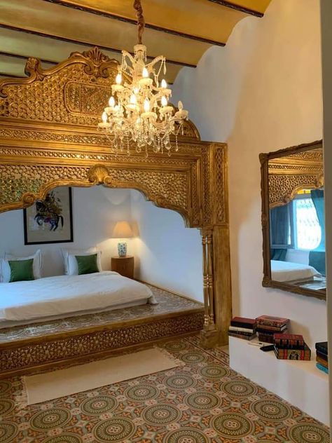 Middle Eastern Inspired Bedroom, Brooklyn Bedroom, Jasmine Garden, Style Marocain, Inspired Bedroom, Deco Decor, Royal Life, Village House, Village House Design