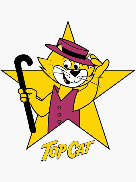 Top Cat Cartoon, 60s Cartoons, Cartoons 80s 90s, Top Cat, 90s Cartoons, Cat Top, Retro Cartoons, Graphic Wallpaper, The 60s