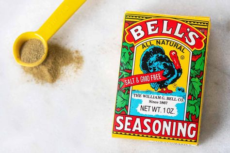 What is Bell’s Seasoning? Bells Seasoning Stuffing Recipe, Bell's Seasoning Recipe, Turkey Seasoning, Sausage Cornbread Stuffing, Turkey Stuffing, Dry Bread, Thanksgiving Cooking, Homemade Cornbread, Cranberry Sauce Homemade