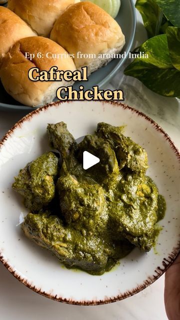 Prachi Agarkar on Instagram: "Chicken Cafreal
Ep 7:Curries from around India 🇮🇳 

Today we are headed to Goa, it’s my most favourite place in India. ♥️ Goan food has a special place in my heart. The spicy coastal flavours that have hints of the Portuguese influences making it so unique. 
This Cafreal is best enjoyed with some Poi or paav

Indian recipes, Indian food, curries, Goa, Goan food, coastal cuisine, green masala, Portuguese , homemade, MasterChef," Chicken Cafreal Recipe Goa, Diwali Dinner, Recipes Indian Food, Goan Food, Goan Recipes, Recipes Indian, Special Place In My Heart, Indian Recipes, Curries