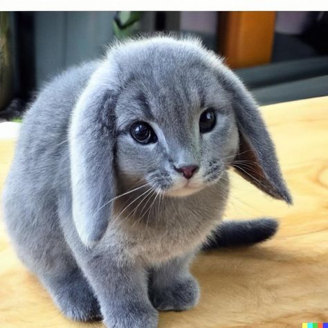 Bunny Hybrid, Cat Hybrid, Hybrid Cat, All About Rabbits, Bunny Cat, Cat Rabbit, Cat Info, Rabbit Art, In Memes