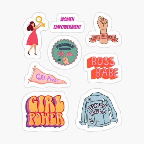 Girl-Rule-Women-Empowerment womens day Women Empowerment Stickers, Girl Empowerment, Girls Rules, Womens Rights, Boss Babe, Ladies Day, Girl Power, Women Empowerment, Sticker Design