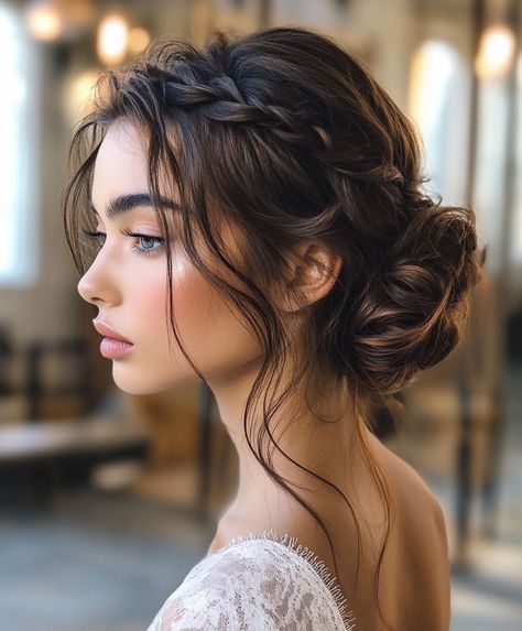 ✨ Braided Hair Updo Wedding Glamorous Braids Updo Hairstyle Braided Hair Updo, Wedding Braided Updo, Black Hair Updo, Updo With Braid, Hair Updo Wedding, Jonathan Van Ness, Crown Braid Updo, Braids Updo, Black Hair Updo Hairstyles