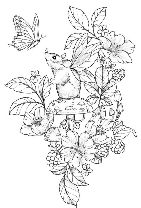 Beautiful Pencil Drawings, White Drawing, Coloring Book Art, Cute Coloring Pages, Tattoo Design Drawings, Color Pages, Animal Coloring Pages, Line Art Drawings, Coloring Pictures