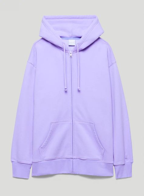 Tna Cozy Fleece Boyfriend Zip Hoodie - Gd Light Iris Flannel Coat, Denim Short Dresses, Hoodie Cozy, Hoodie Oversize, Sweater Fits, Stylish Sweaters, Cool Hoodies, Really Cute Outfits, Fashion Items