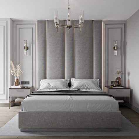 Bedroom design on Behance Bedroom Interior Design Luxury, Design Villa, Modern Luxury Bedroom, Luxury Bedroom Design, Luxury Bedroom Master, Luxurious Bedroom, Classic Bedroom, Bedroom Bed Design, Bad Design