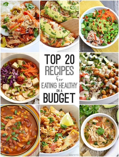 Top 20 Recipes for Eating Healthy on a Budget Sandwich Vegetarian, Eating Healthy On A Budget, Healthy On A Budget, Eat On A Budget, Healthy Budget, Sweet And Spicy Chicken, Cheap Healthy, Cooking On A Budget, Frugal Meals