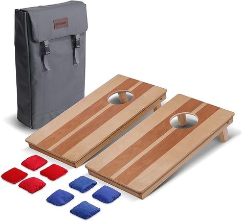 Amazon.com : GoSports 2 ft x 1 ft Backpack Cornhole Game Set, Includes 2 Premium Wood Travel Size Boards and 8 Mini Stick and Slide Bean Bags : Sports & Outdoors Fingerboards & Fingerboard Sets, Tailgate Games, Cornhole Game, Bean Bag Toss, Corn Hole Game, Bag Toss, Fun Party Games, Toss Game, Backyard Games