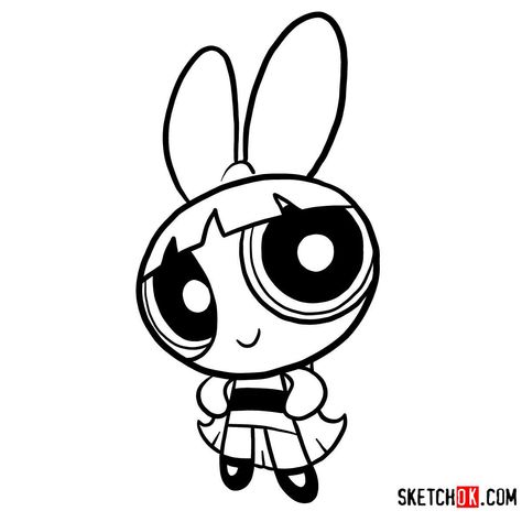 How to draw Blossom | The Powerpuff Girls Powerpuff Easy Drawing, Powerpuff Girls Coloring Pages, How To Draw Bubbles, Bubbles Powerpuff, Minions Coloring Pages, Bubble Drawing, Easy Disney Drawings, Girl Drawing Easy, Hello Kitty Printables