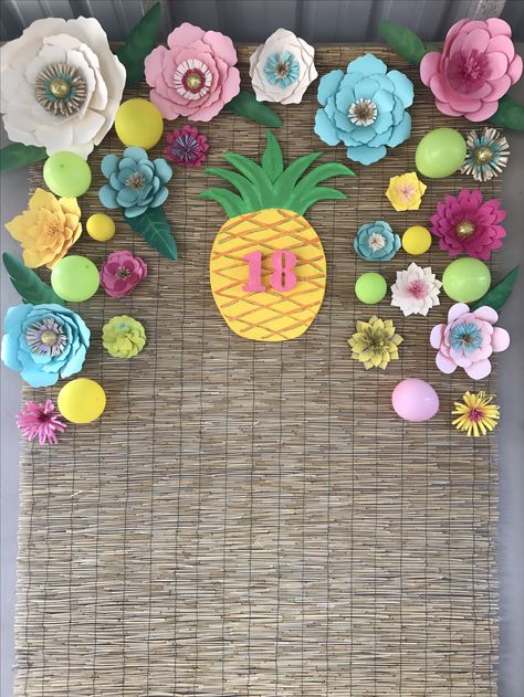 Ideas Fiesta, Flamingo Party, 9th Birthday, Birthday Decorations, Party Decor, Flamingo, Pineapple, Party Ideas, Party Decorations