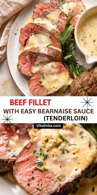 Impress your friends and family with this FIVE STAR dinner of perfectly cooked beef fillet with creamy and luscious Bearnaise sauce made the easy way! Bearnaise Sauce Easy, Fillet Steak Recipes, Beef Fillet Recipes, Thanksgiving Main Course, Béarnaise Sauce, Bearnaise Sauce, Fillet Steak, Beef Fillet, Crowd Pleasing Recipes