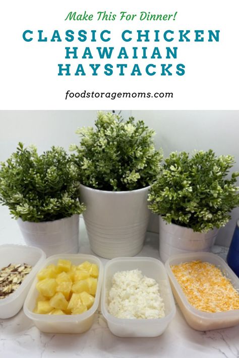 This easy recipe combines rice, crunchy noodles, cheese, chicken, sweet coconut, and shredded cheese, topped with sliced almonds. Everyone loves it. Chicken Haystacks, Hawaiian Haystack Recipe, Haystack Recipe, Crunchy Noodles, Hawaiian Haystacks, Chicken Hawaiian, Haystacks Recipe, Leftover Gravy, Crispy Noodles