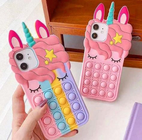 Pink People, Gigi Birthday, Toy Iphone, Fluffy Phone Cases, Halloween Themed Birthday Party, Pop It Toy, Unicorn Iphone Case, Figet Toys, Cool Fidget Toys