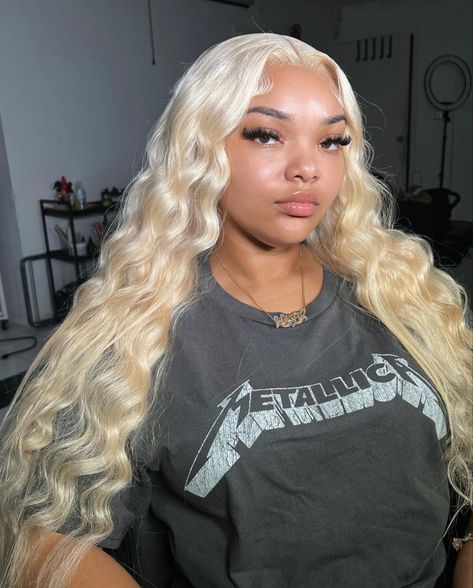 Blonde Crimped Hair, Best Lace Front Wigs, Crimped Hair, Blonde Lace Front Wigs, Dream Style, Baddie Hairstyles, Wig Styles, Hair Wigs, Human Hair Wigs