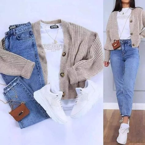 Outfits Con Jeans, Looks Jeans, Casual College Outfits, Casual Day Outfits, Trendy Fall Outfits, Stylish Work Outfits, Easy Trendy Outfits, Casual Chic Outfit, Casual Work Outfits