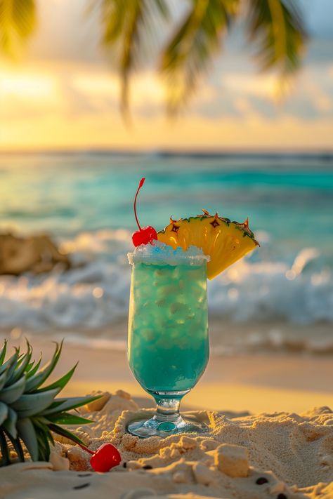 "Refreshing Blue Hawaiian Cocktail Recipe" #cocktails #cocktailflavors Summer Cocktails Beach, Summer Cocktails Aesthetic, Summer Drinks Aesthetic, Cocktail Background, Drink On The Beach, Blue Hawaiian Cocktail, Drinks On The Beach, Hawaiian Drinks, Cocktail Pictures