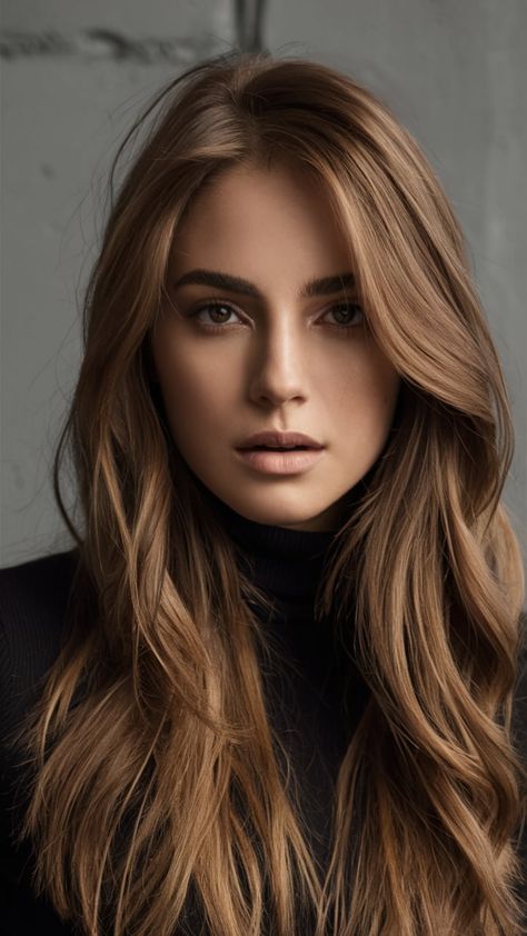 29 Trendy Fall Hair Colors for Short Hair Ideas for 2024: Pixie Cuts, Brunettes, Brown Bob Haircuts Long Brown Layers, Caramel Lowlights, Brown Bob Haircut, Money Piece Highlights, Fall Haircut, Trendy Fall Hair Color, Piece Highlights, Fall Hair Color Ideas, Hair Color Ideas For Blondes