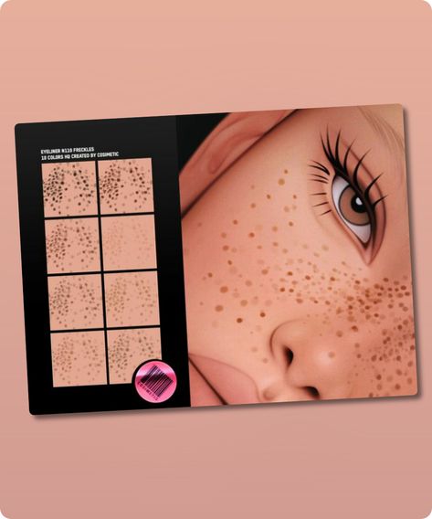 Sims 4 MakeUp CC: Realistic Freckles for Sims Sims 4 Acne Mod, Ts4 Freckles Cc, Sims 4 Alpha Skin Details, Sims 4 Eyelids Cc, Alpha Sims 4 Cc Makeup, Freckles Sims 4 Cc, Sims Cc Face Details, Sims 4 Cc Finds Skin, Sims 4 Freckles Cc