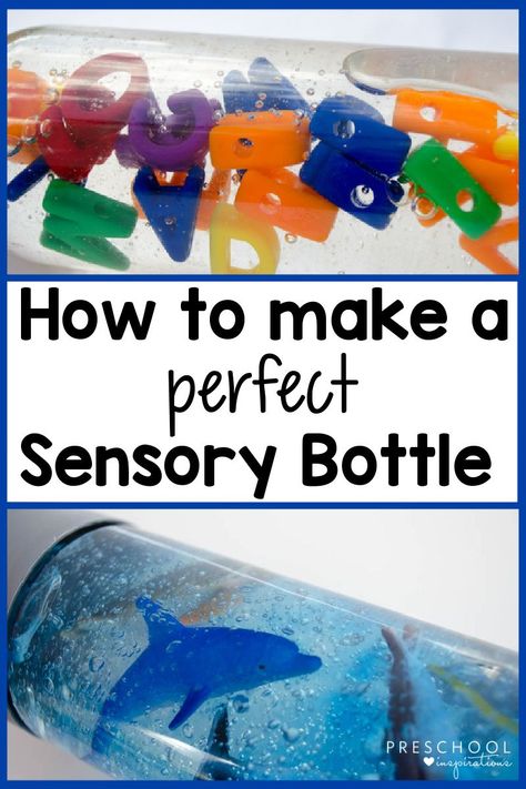 Infant Sensory Bottle Ideas, Easy Sensory Bottles Preschool, Preschool Sensory Bottles Diy, Shark Sensory Bottle, Sensory Bottles For One Year Olds, Infant Sensory Bottles, Things To Put In Sensory Bottles, Sand Sensory Bottle, Calm Down Sensory Bottles