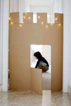 10 DIY Cardboard Toys to Inspire Playtime Diy Cardboard Toys, Mommo Design, Cardboard Castle, Kids Forts, Cardboard Toys, Diy Cardboard, Cardboard Crafts, Kid Spaces, Diy Toys