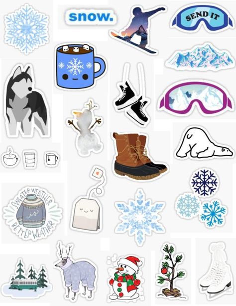 Mountains Skiing, Winter Stickers, December Wallpaper, Iphone Stickers, Winter Schnee, Christmas Aesthetic Wallpaper, Cool Winter, January February March, Iphone Case Stickers