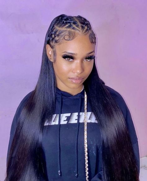 Rubber Band Hairstyles, Braided Cornrow Hairstyles, Protective Hairstyles Braids, Girls Hairstyles Braids, Hair Ponytail Styles, Dope Hairstyles, Hair Laid, Cornrow Hairstyles, Ponytail Styles